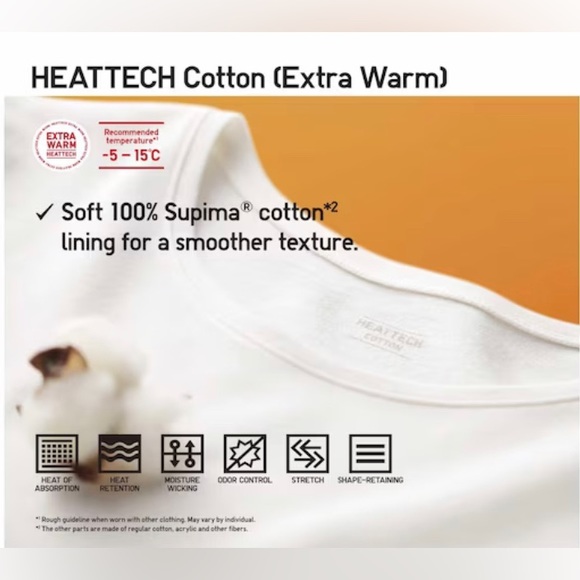 MEN’s Brand New in Packaging Uniqlo HEATTECH Extra Warm Crew Neck Long-Sleeve - Picture 8 of 8